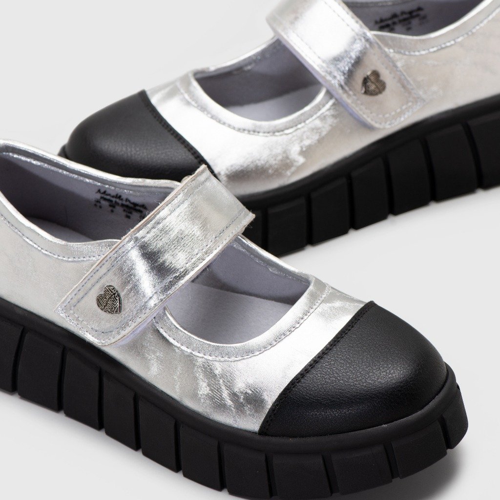 Achilla Mary Jane Sneakers Silver - Image 5