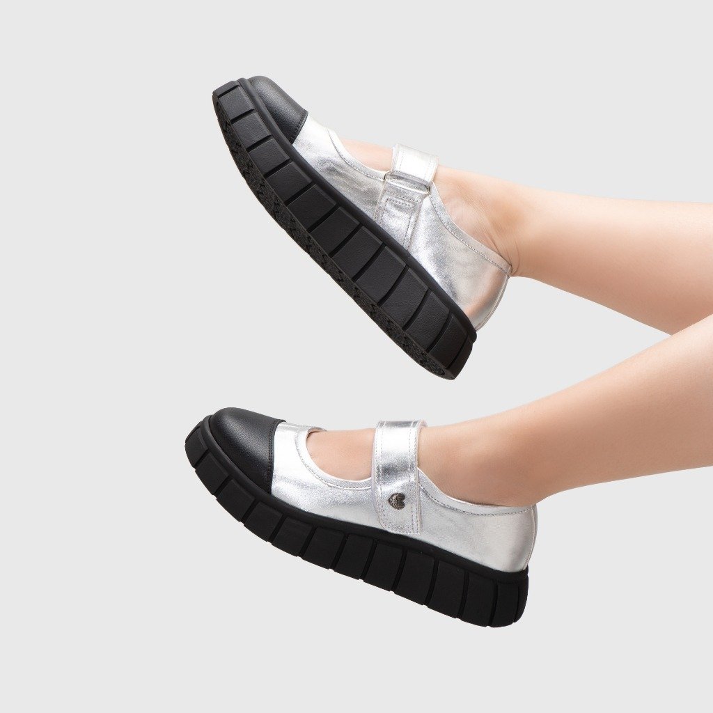 Achilla Mary Jane Sneakers Silver - Image 6