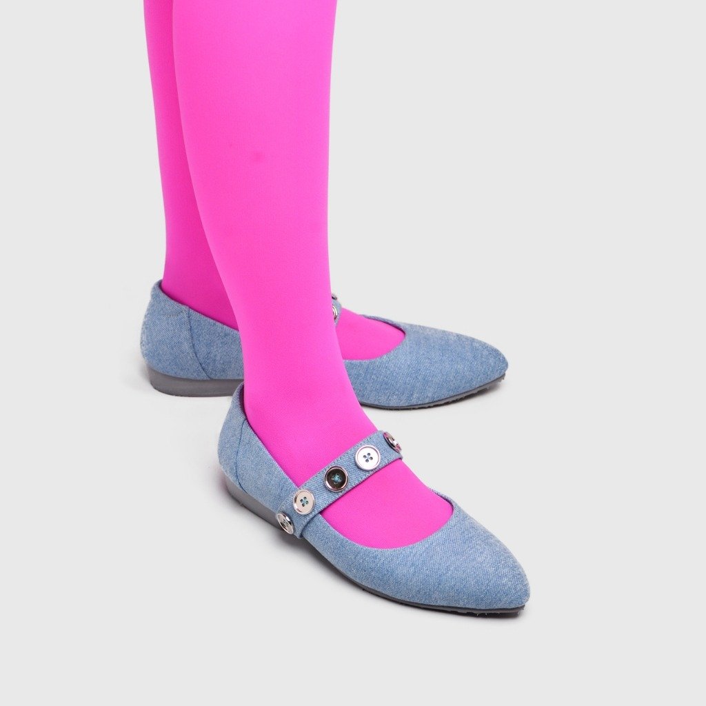 Tulula Flat Shoes Denim - Image 6