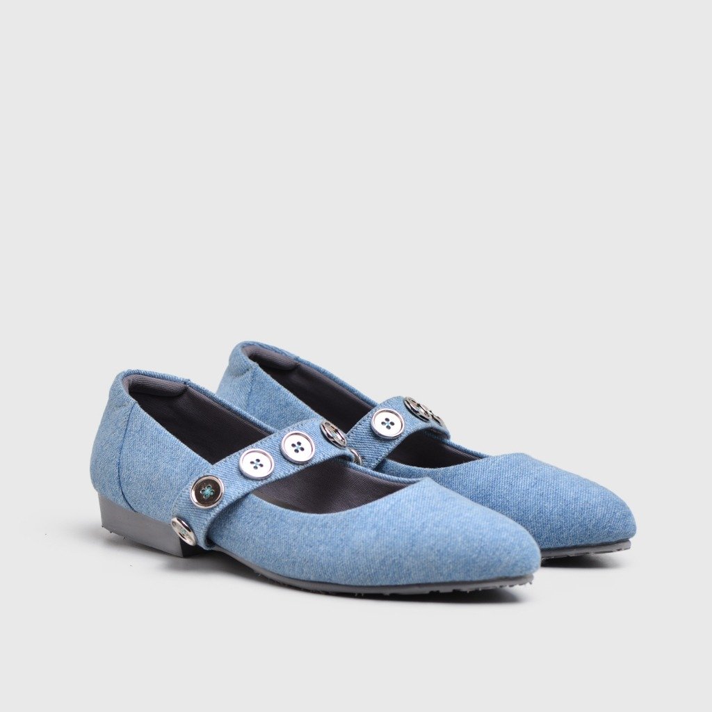 Tulula Flat Shoes Denim