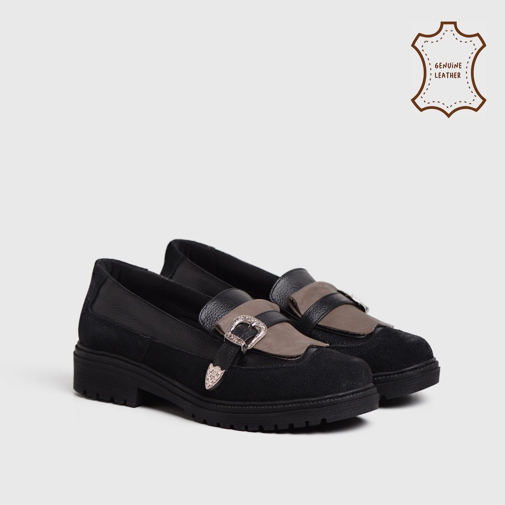 Melvia Loafer Genuine Leather Black
