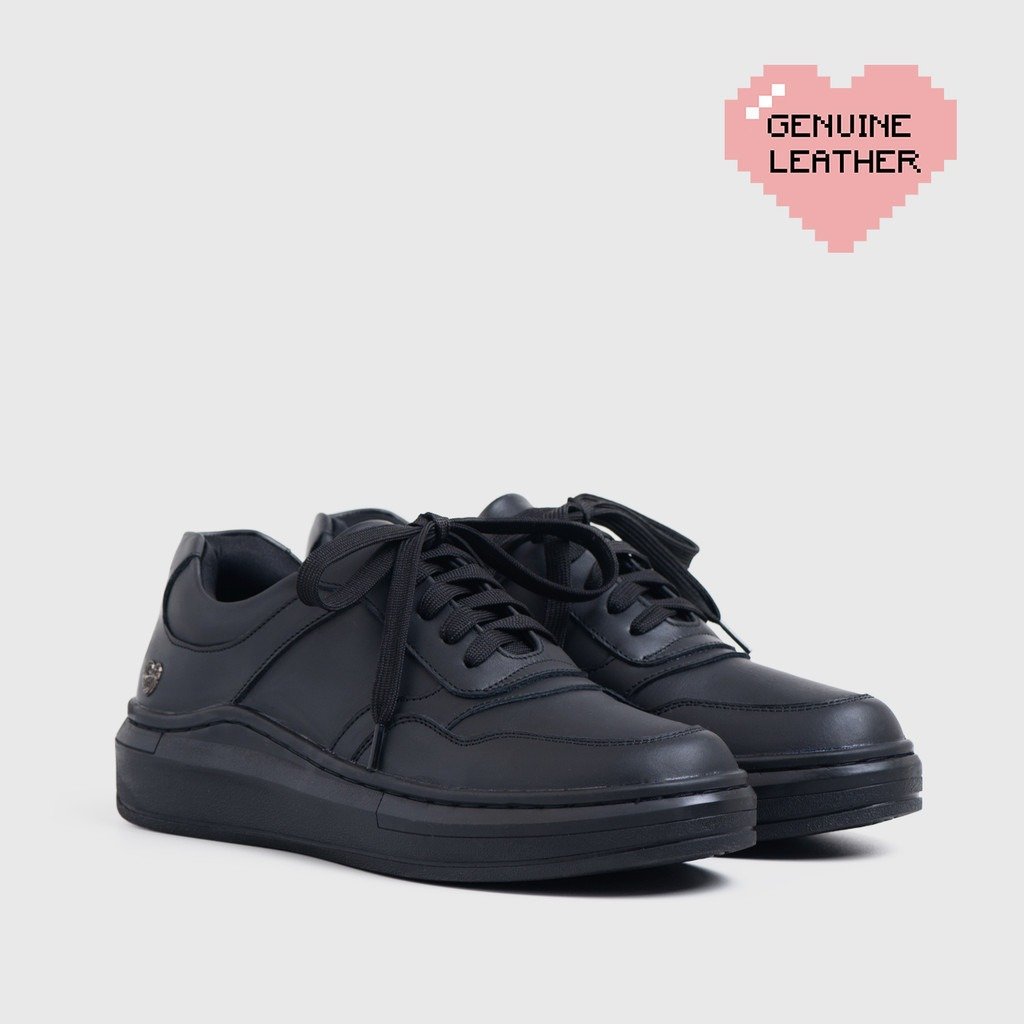 Saldana Sneakers Genuine Leather Black