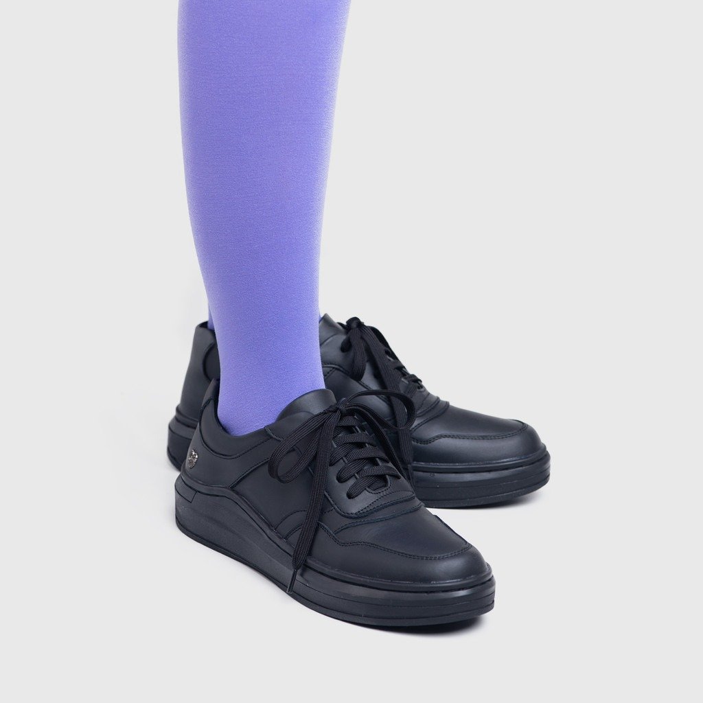 Saldana Sneakers Genuine Leather Black - Image 6