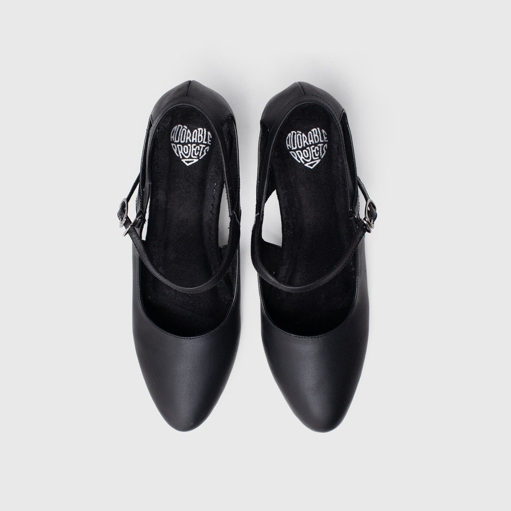 Decimal Heels Genuine Leather Black - Image 5