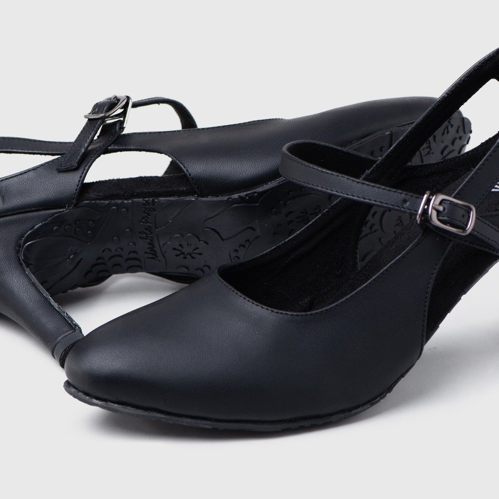 Decimal Heels Genuine Leather Black - Image 3