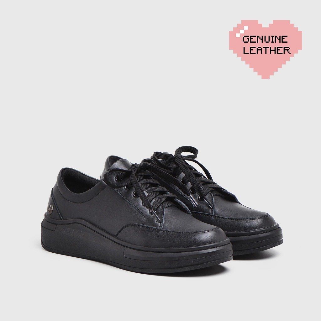 Cheryl Sneakers Genuine Leather Black