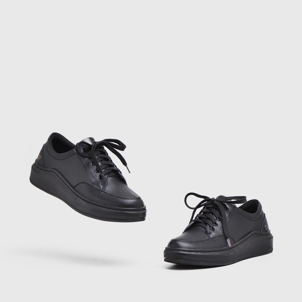 Cheryl Sneakers Genuine Leather Black - Image 4