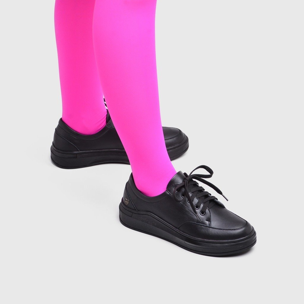 Cheryl Sneakers Genuine Leather Black - Image 6