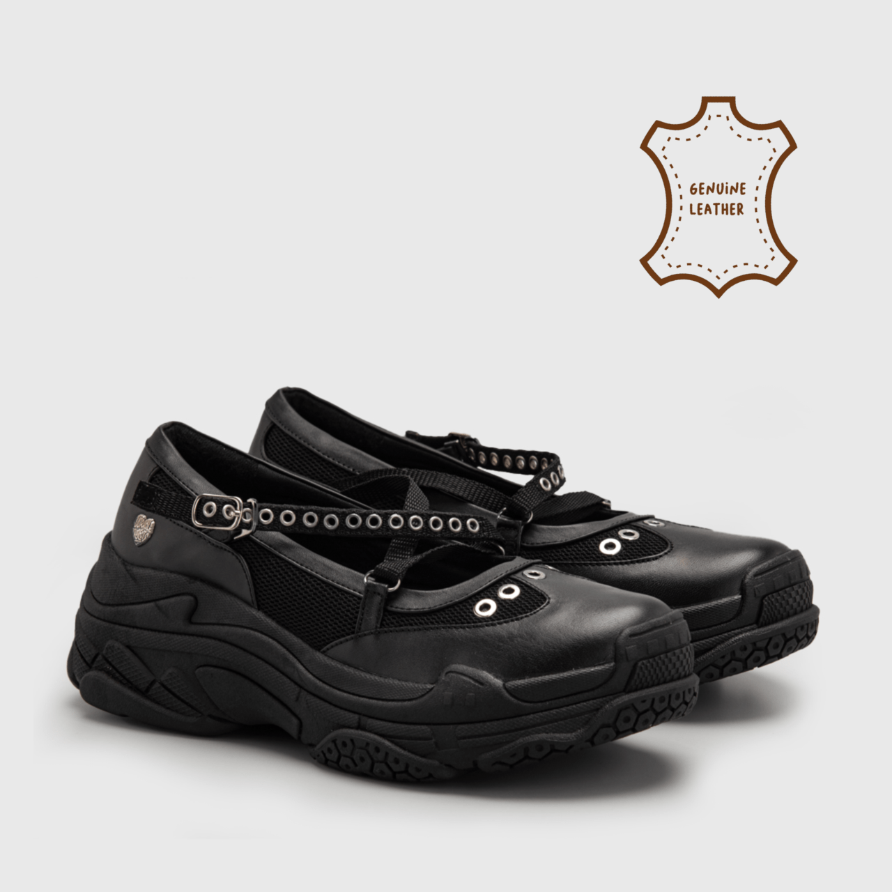 Orcari Sneakers Genuine Leather Black