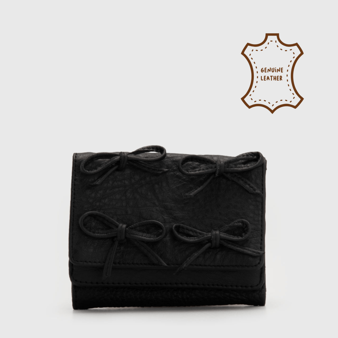 Emily Wallet Genuine Leather Black