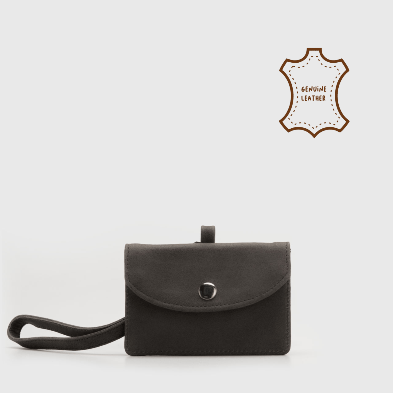 Velle Wallet Genuine Leather Grey