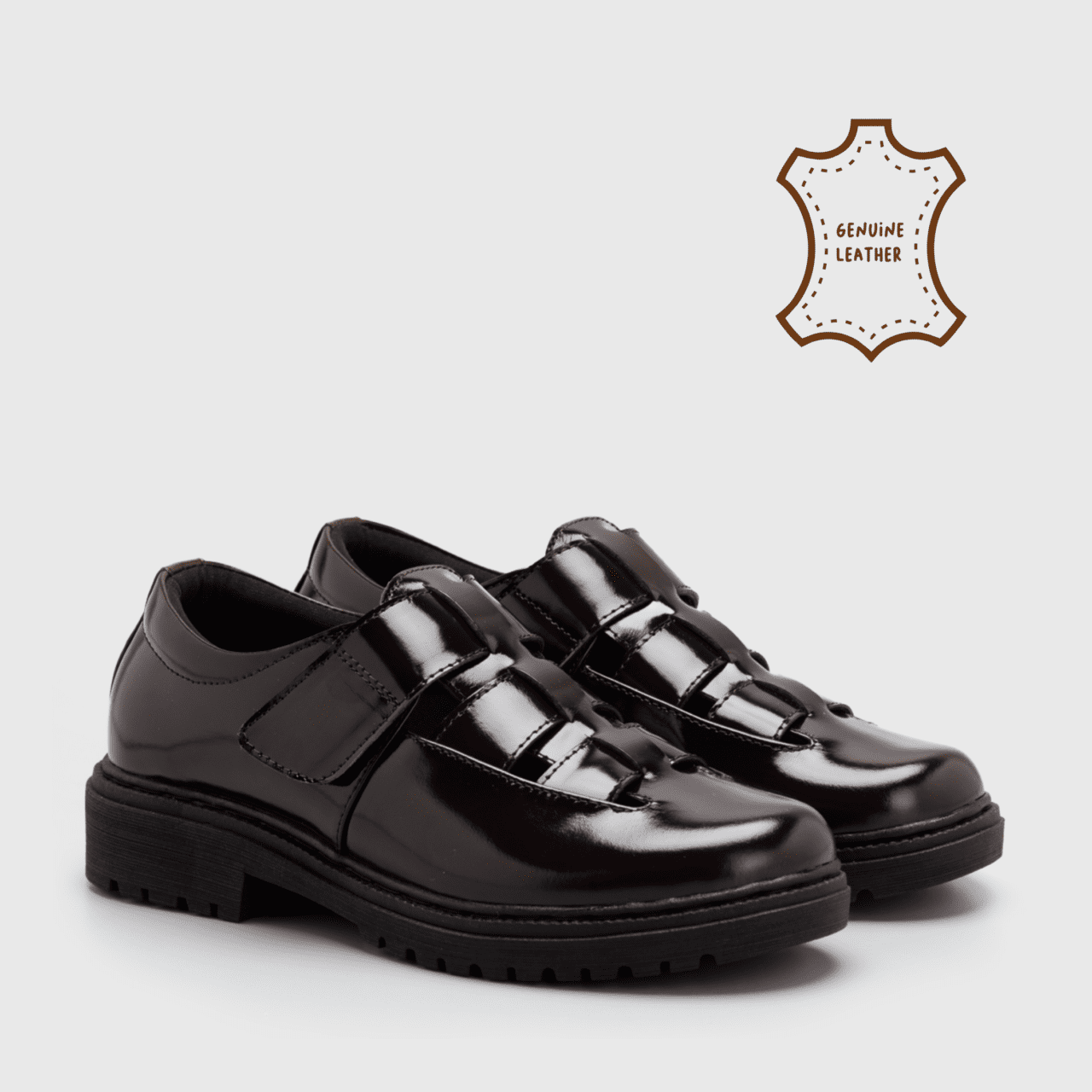Dasa Oxford Brushed Off Genuine Leather Maroon