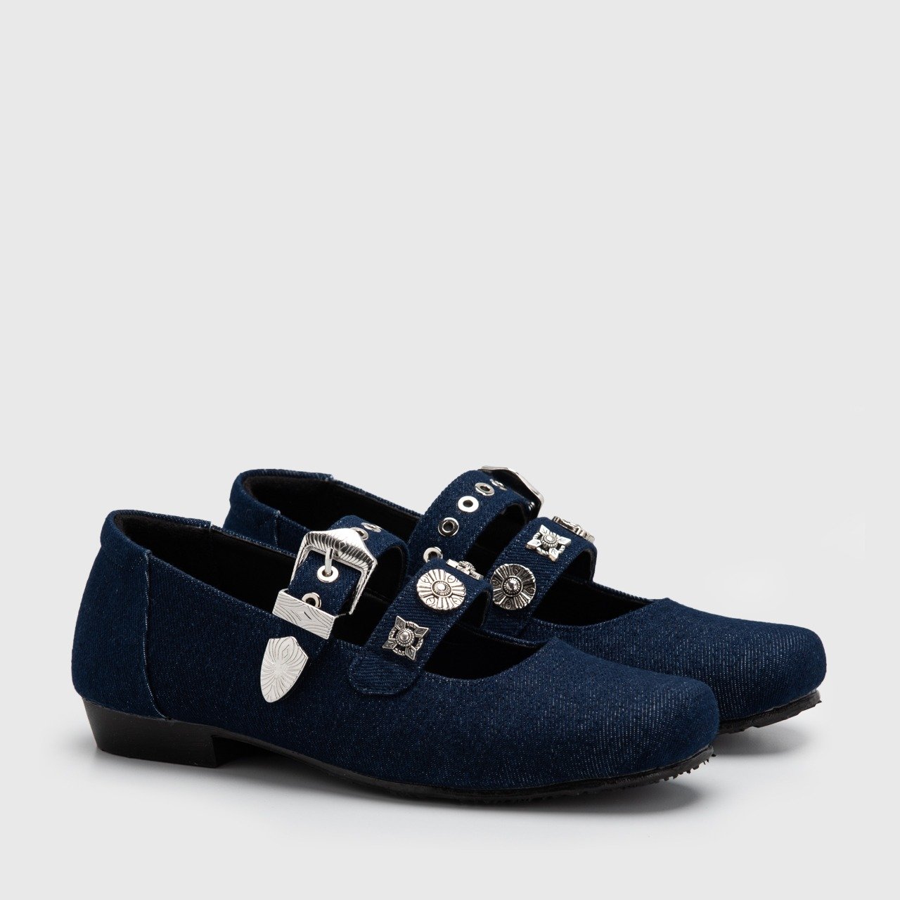 Brighit Britania Flat Shoes Denim