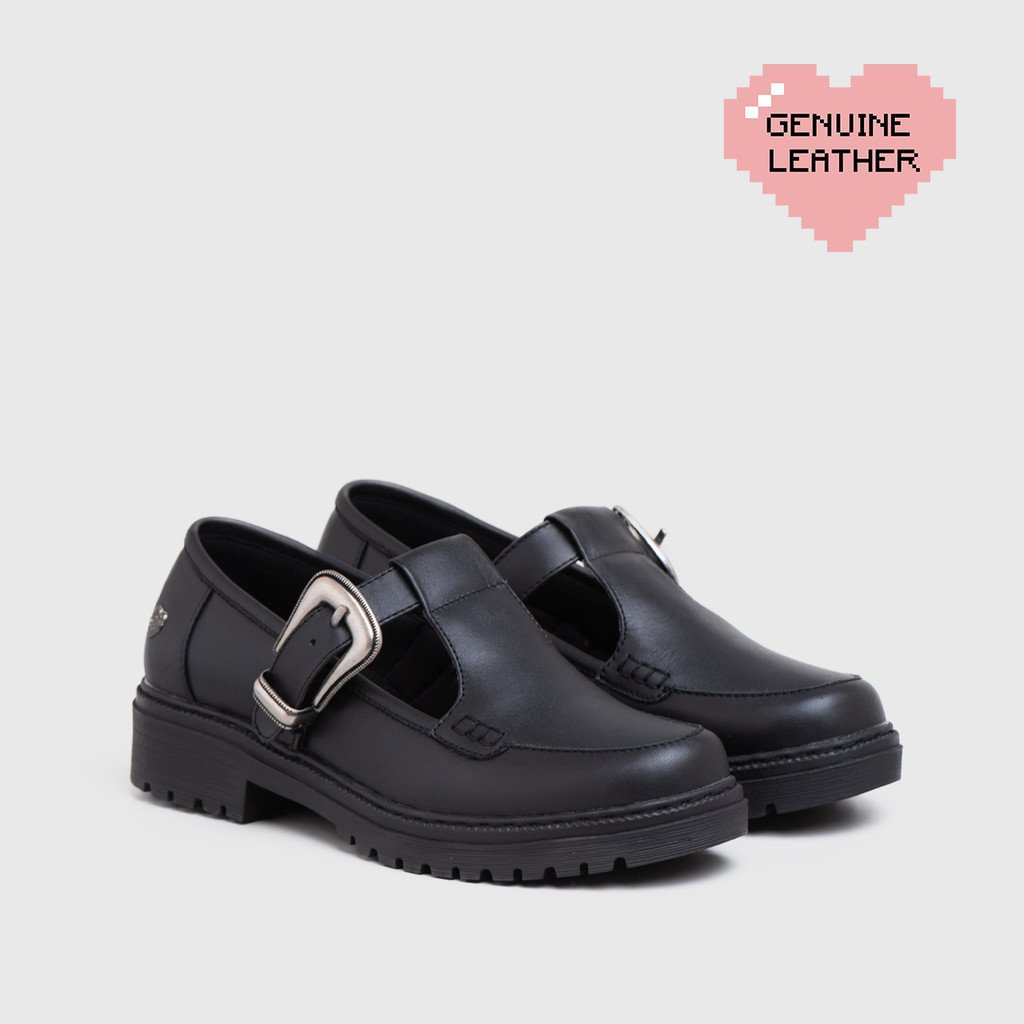 Elle Loafer Genuine Leather Matte Black