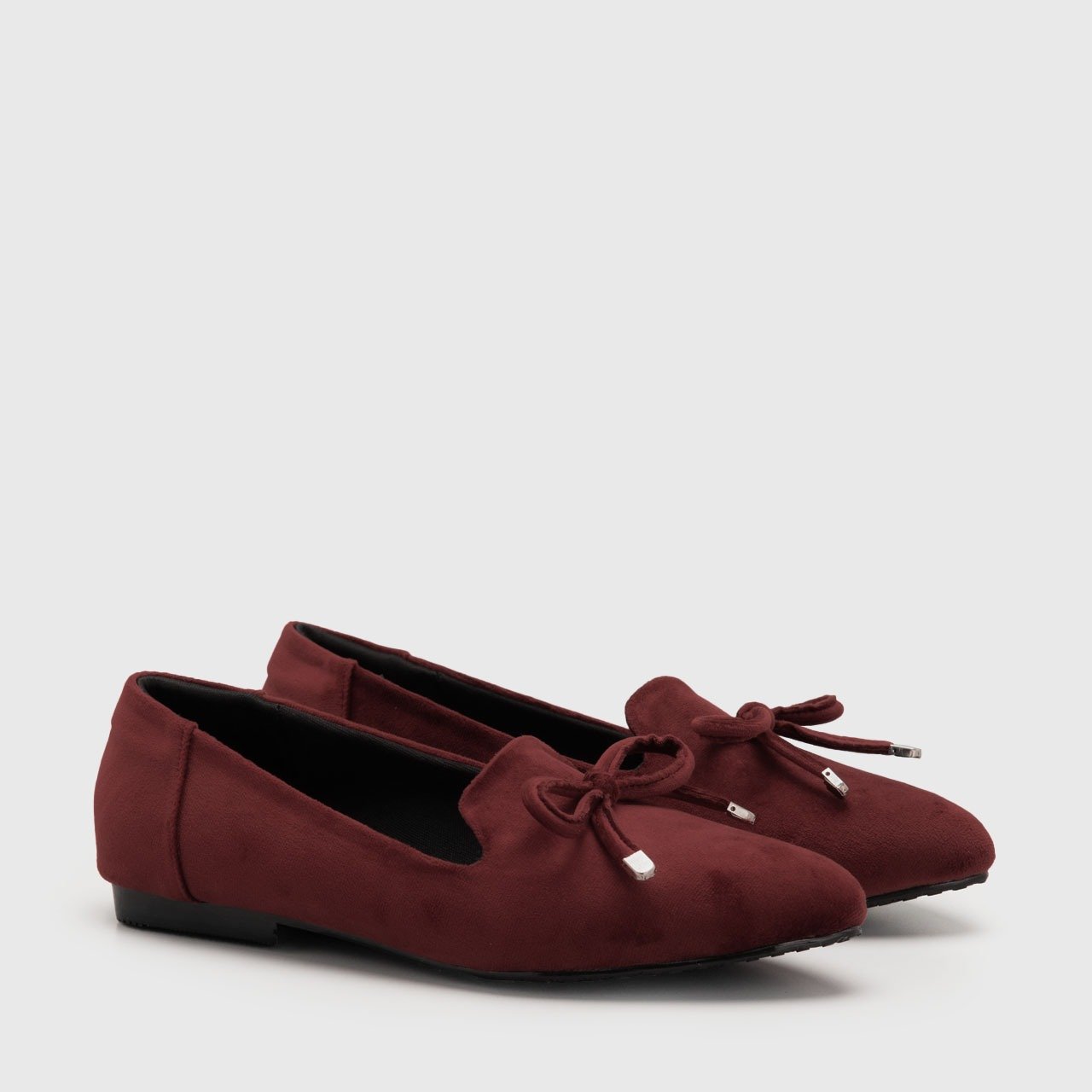Teary Flat Shoes Maroon