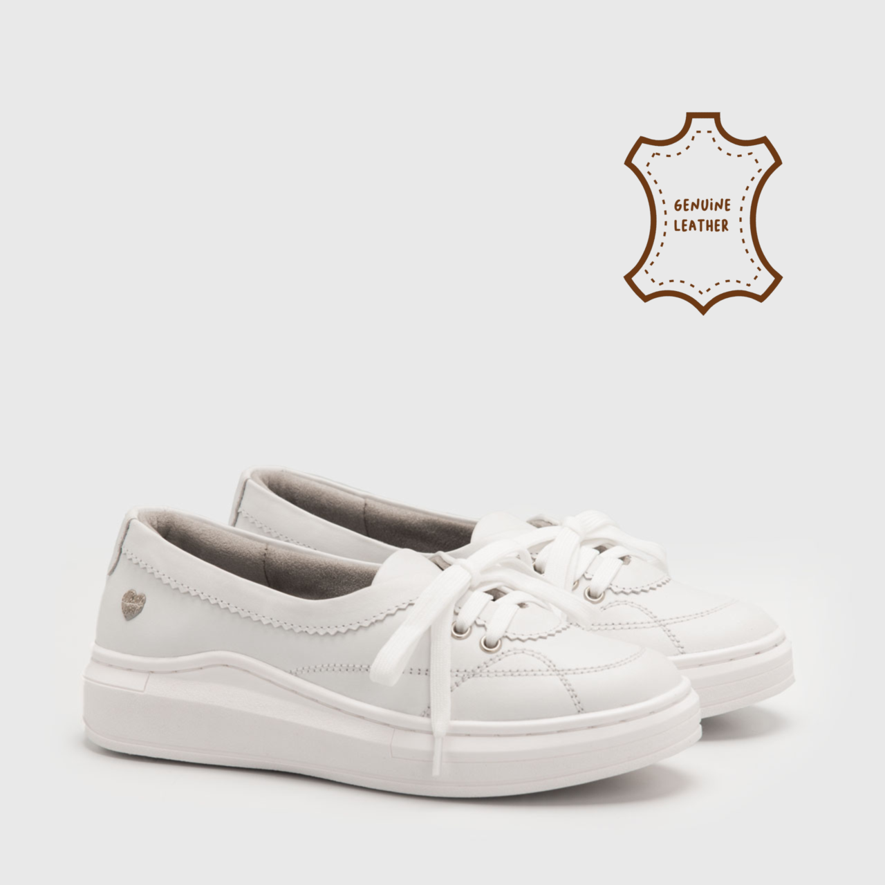 Shera Sneakers Genuine Leather White