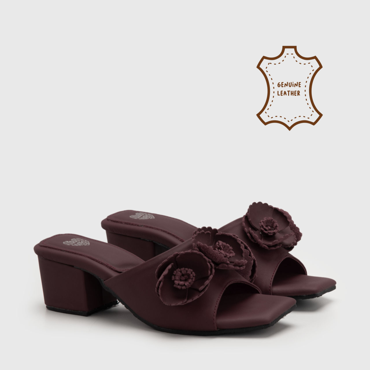 Poppyflow Heels Burgundy