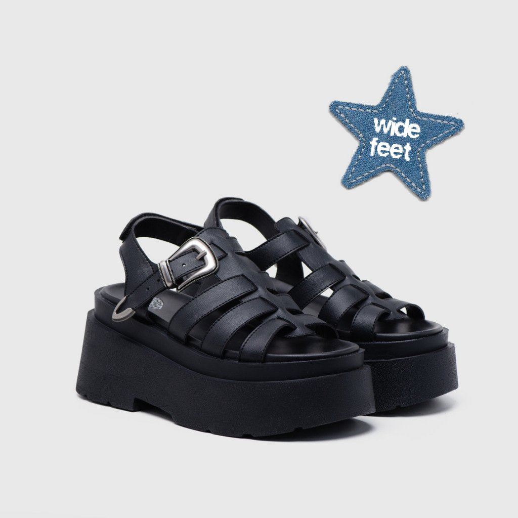 Clarie Platform Sandals Black