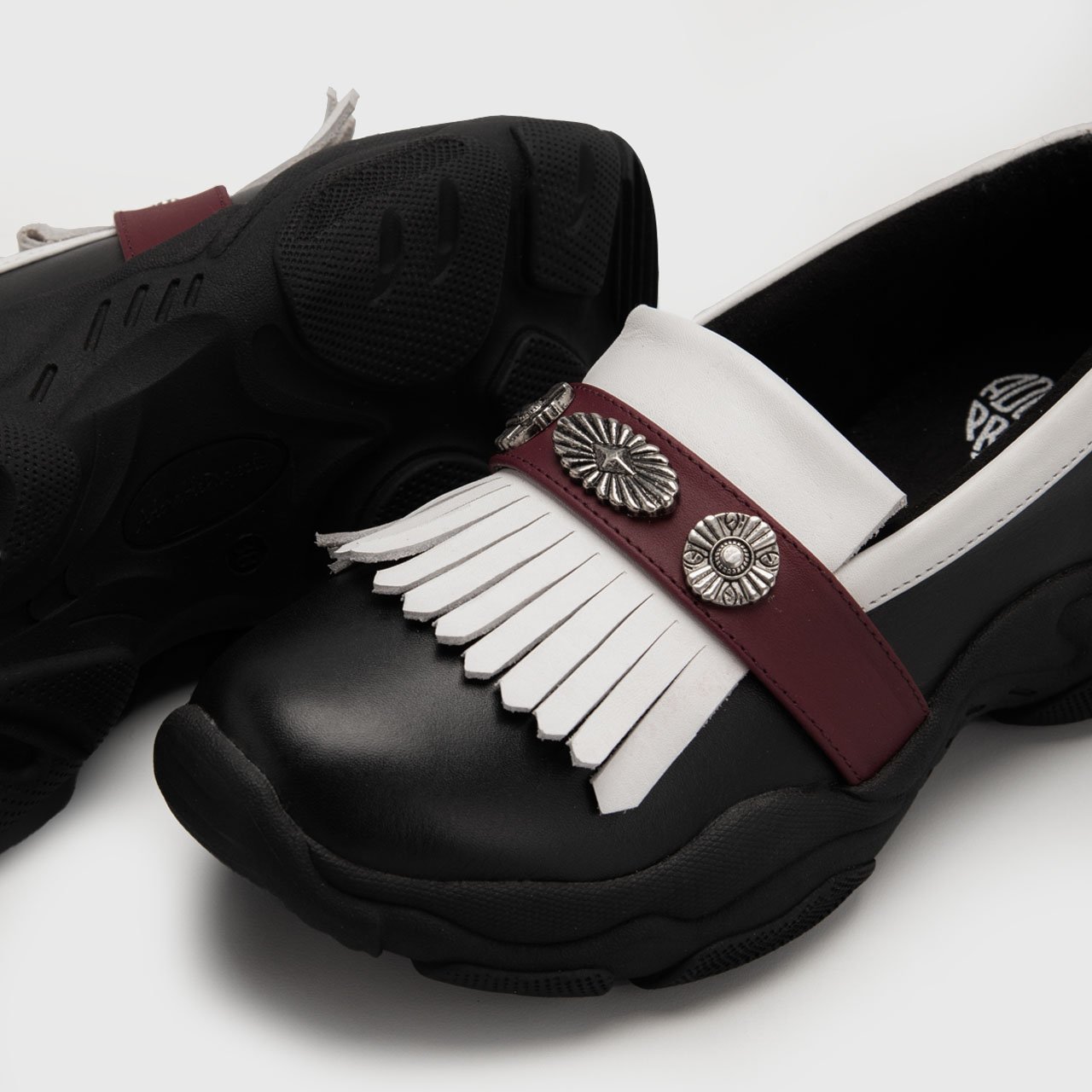 Ronaya Sneakers Balerina Genuine Leather BnW - Image 5