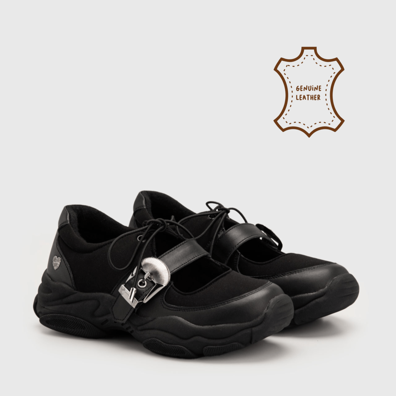Curvive Sneakers Genuine Leather Black