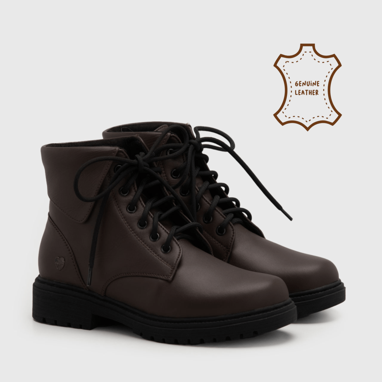 Simplycity Boots Genuine Leather Brown