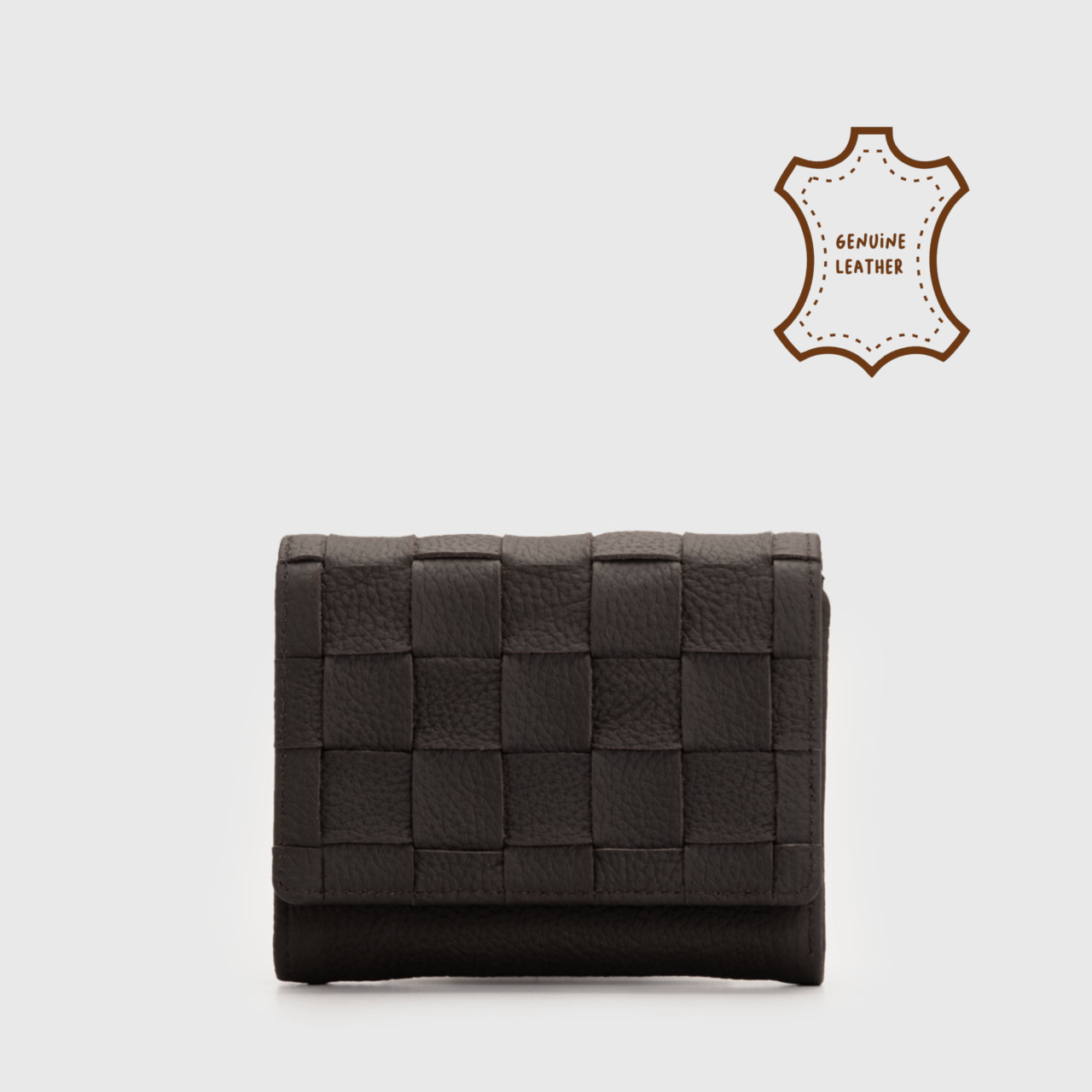 Maite Wallet Genuine Leather Brown