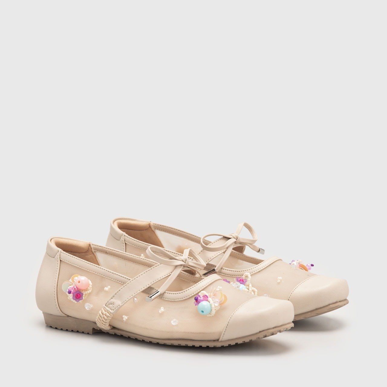 Camille Flat Shoes Cream