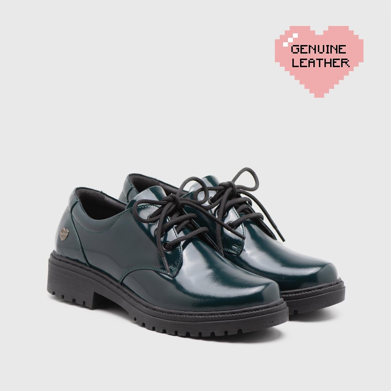 Vailey Oxford Genuine Leather Green