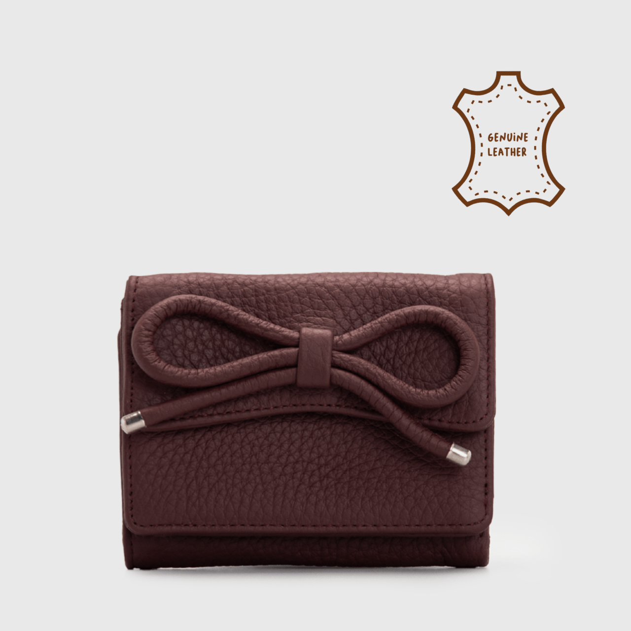 Adorable Projects - Viorela Wallet Genuine Leather Maroon - Dompet Wanita