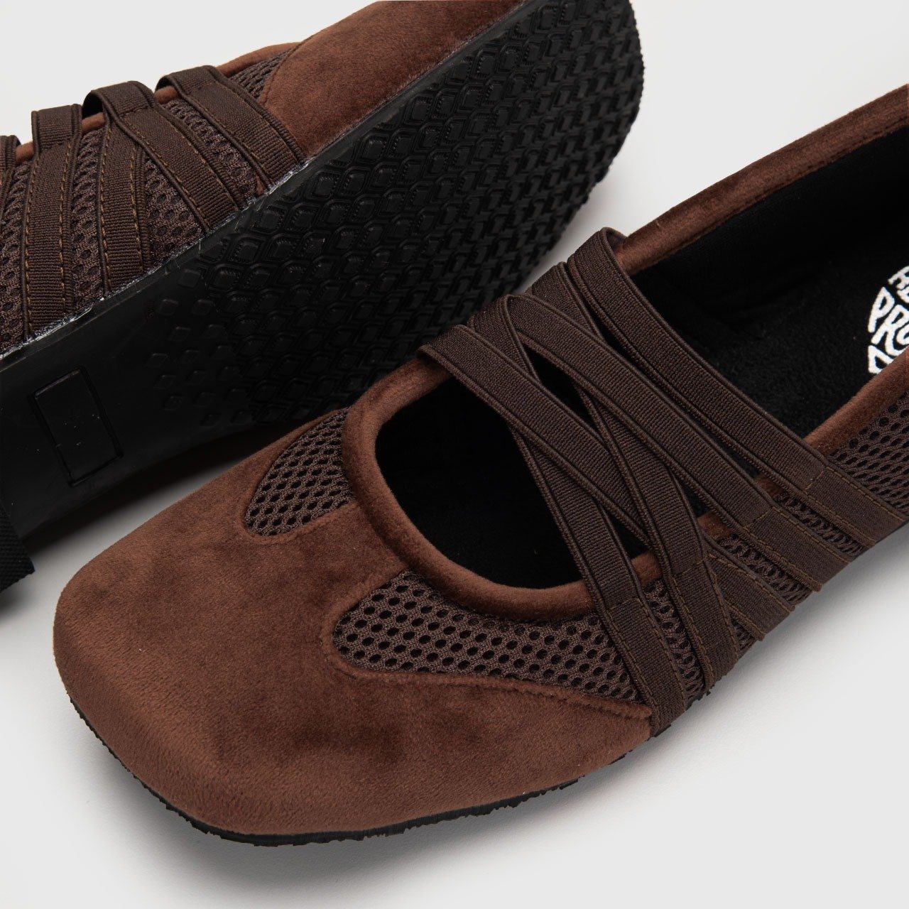 Eleva Flat Shoes Brown - Image 5