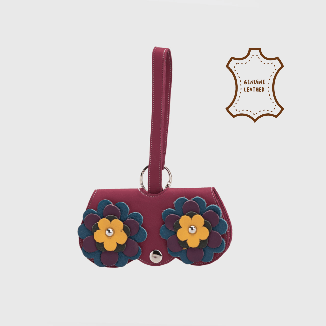 Adorable Projects - Posie Glasses Leather Case Red - Kacamata