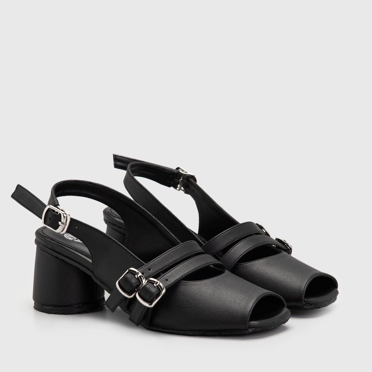 Zyora Heels Black - Sepatu Wanita