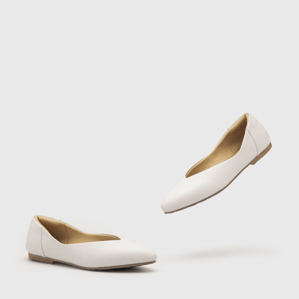 Alani Flat Shoes White - Image 3