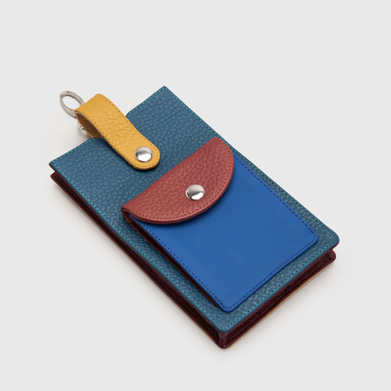 Lyona Multi Wallet Genuine Leather Colorblock - Image 4