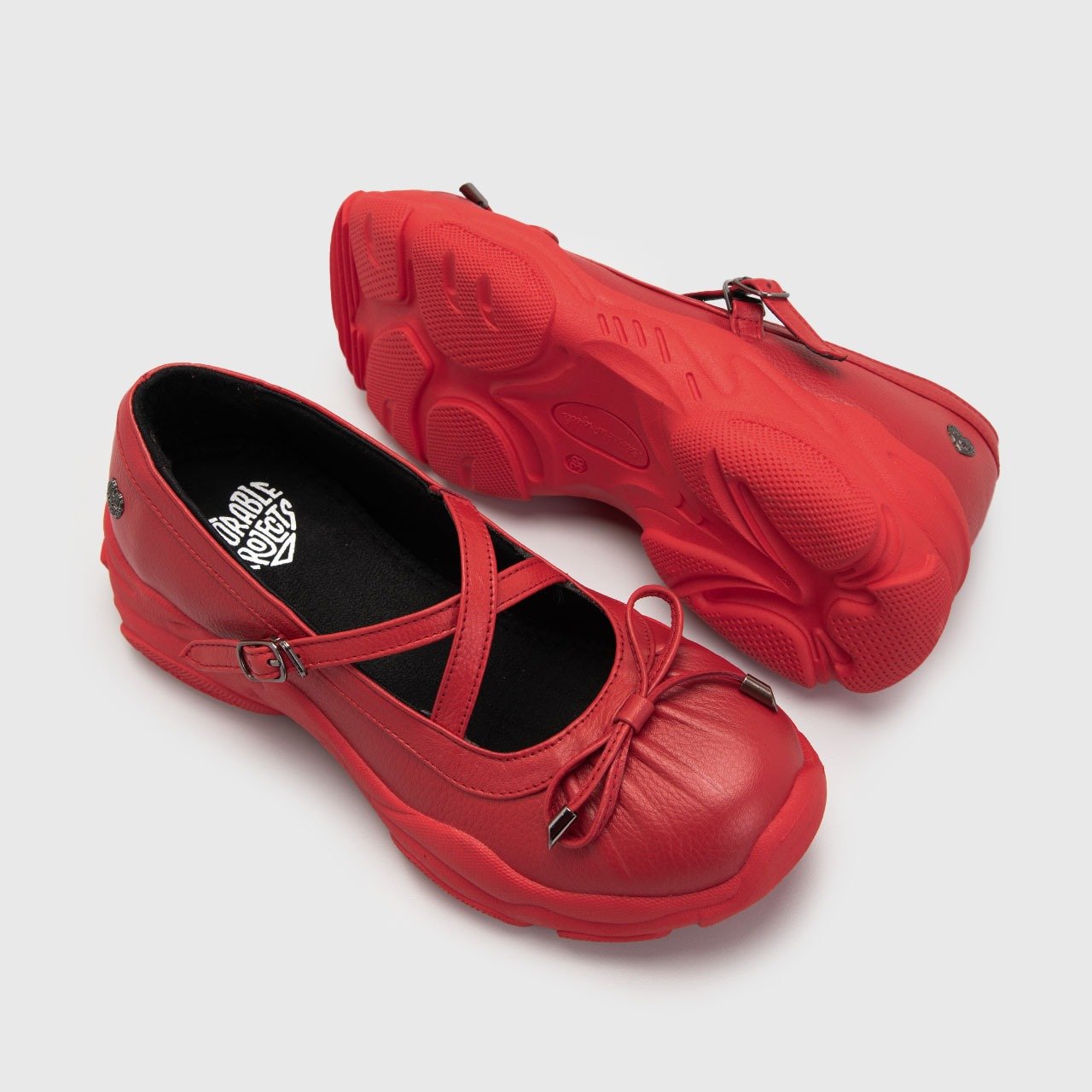 Swift Sneakers Balerina Genuine Leather Red - Image 5
