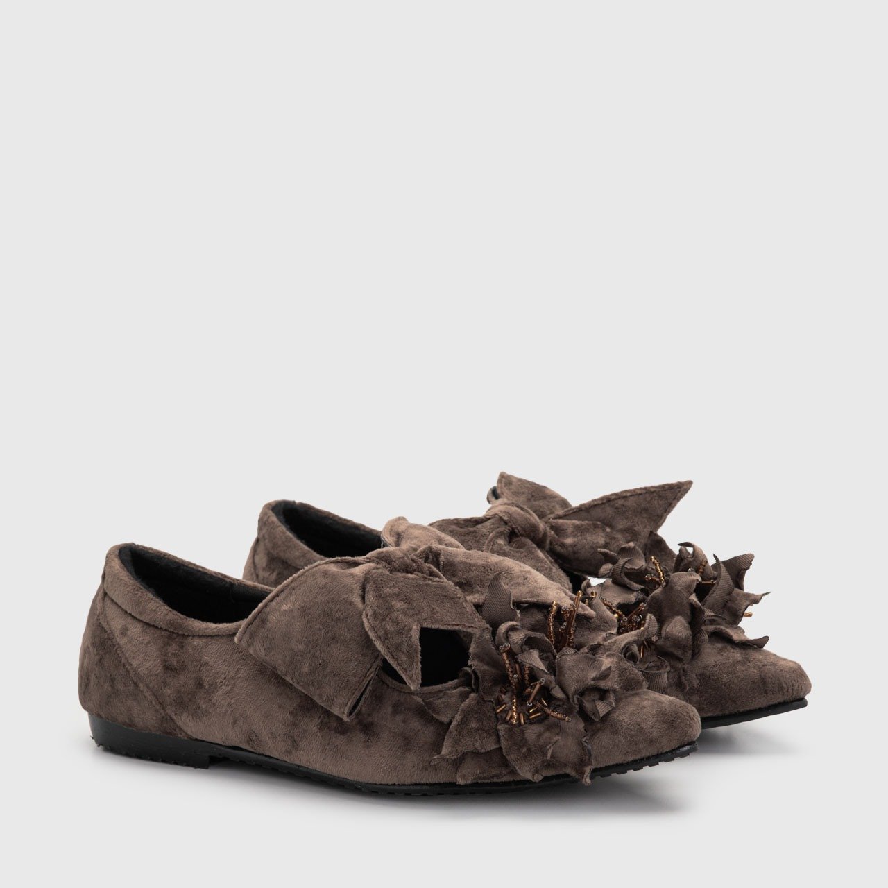 Theresa Flat Shoes Brown