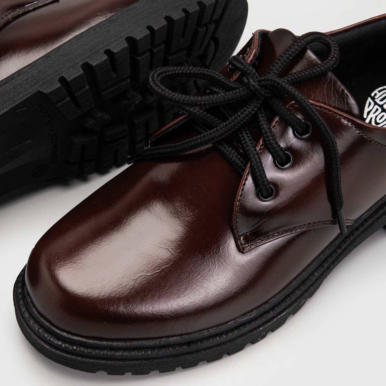 Vailey Oxford Genuine Leather Burnished Coffee Brown - Image 5