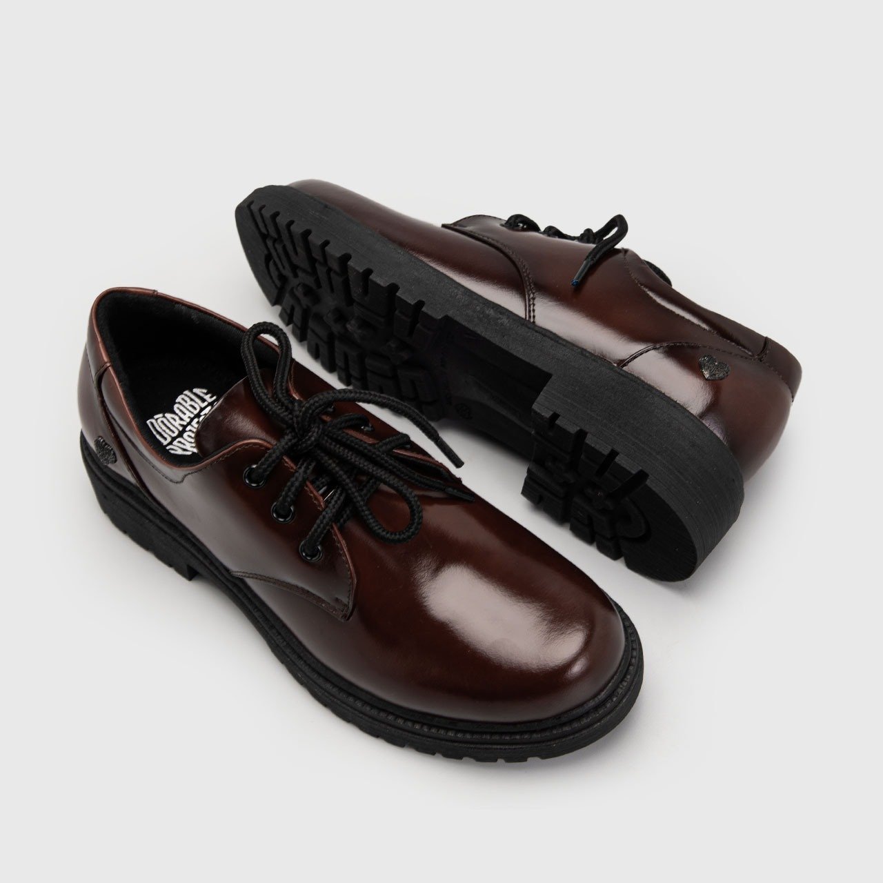 Vailey Oxford Genuine Leather Burnished Coffee Brown - Image 4