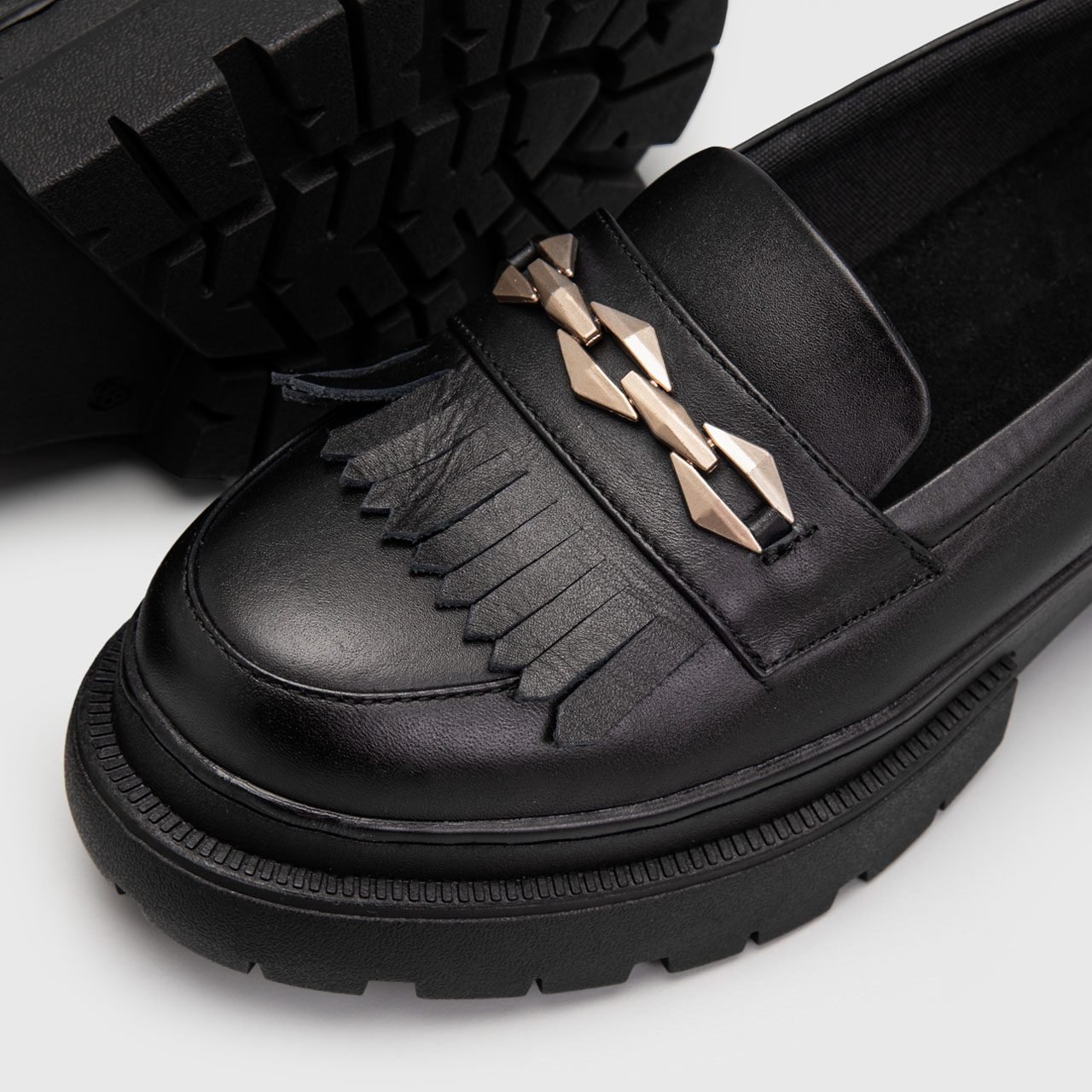 Raina Loafer Genuine Leather Black - Image 6