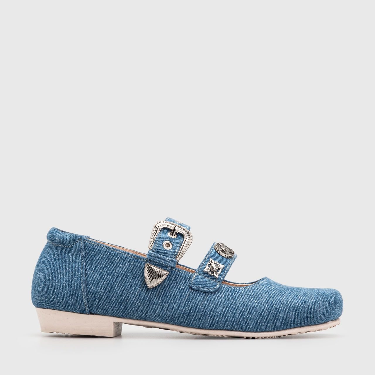 Brighit Britania Flat Shoes Light Blue - Image 3