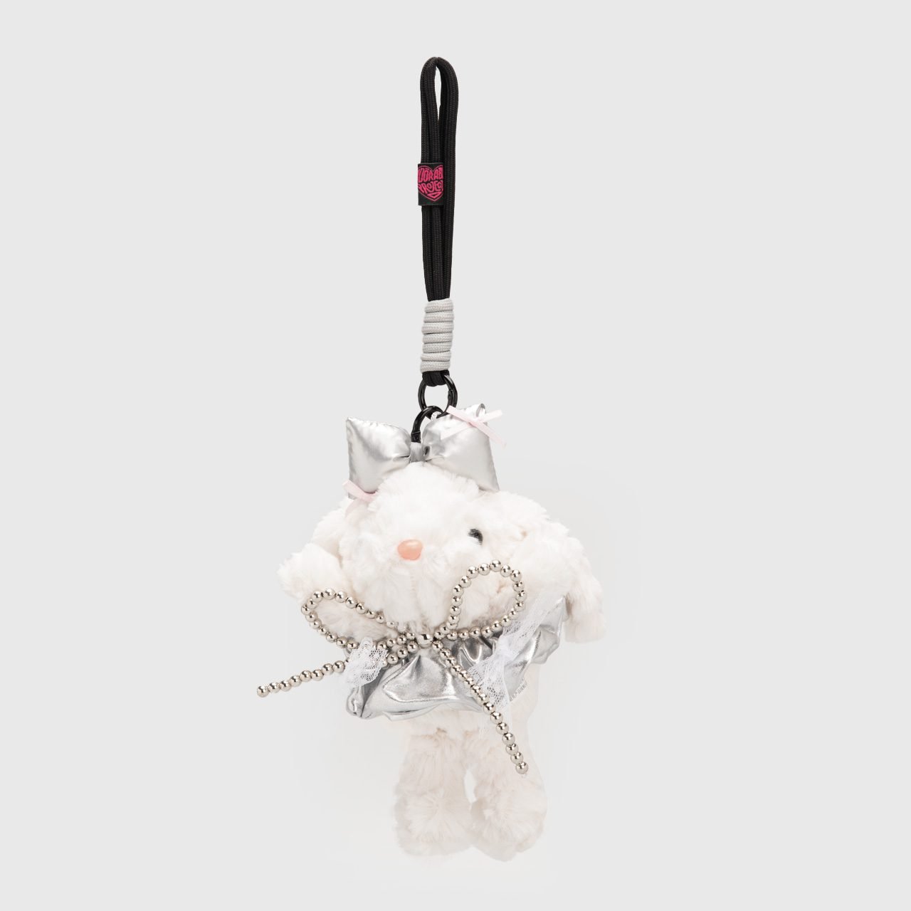 Rabbit Bag Charm Silver