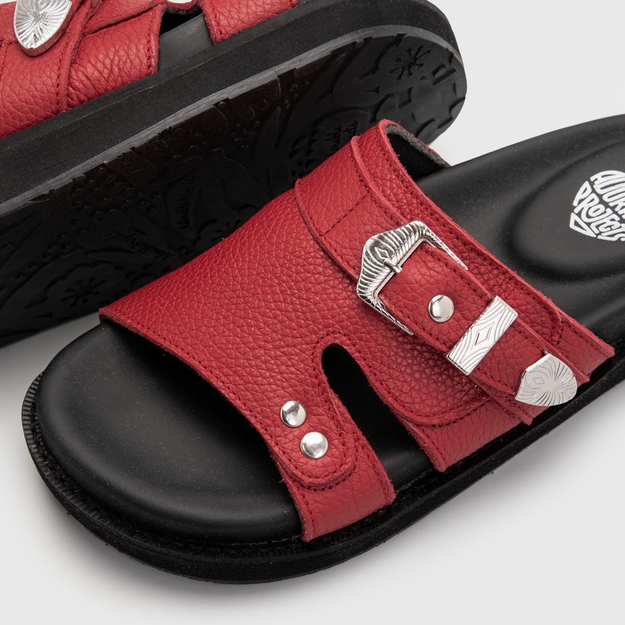 Divya Sandals Genuine Leather Red - Image 6