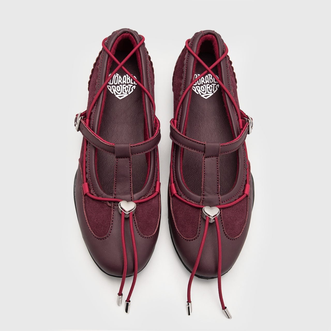 Suza Flat Shoes Genuine Leather Burgundy - Image 4