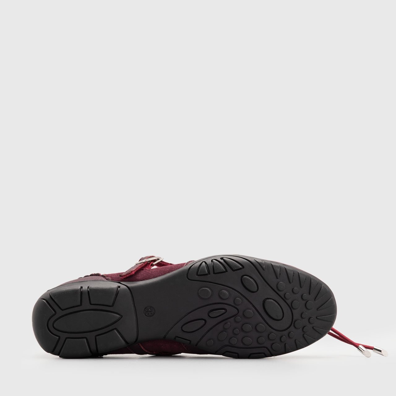 Suza Flat Shoes Genuine Leather Burgundy - Image 8