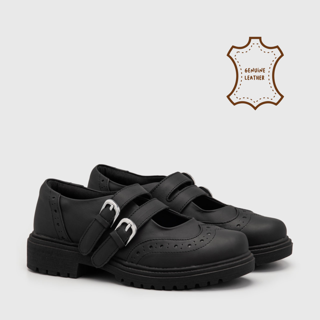 Beicca Oxford Genuine Leather  Black
