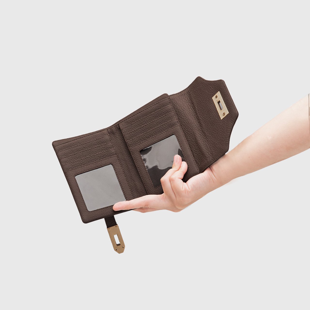 Sienna Wallet Genuine Leather Brown - Image 4