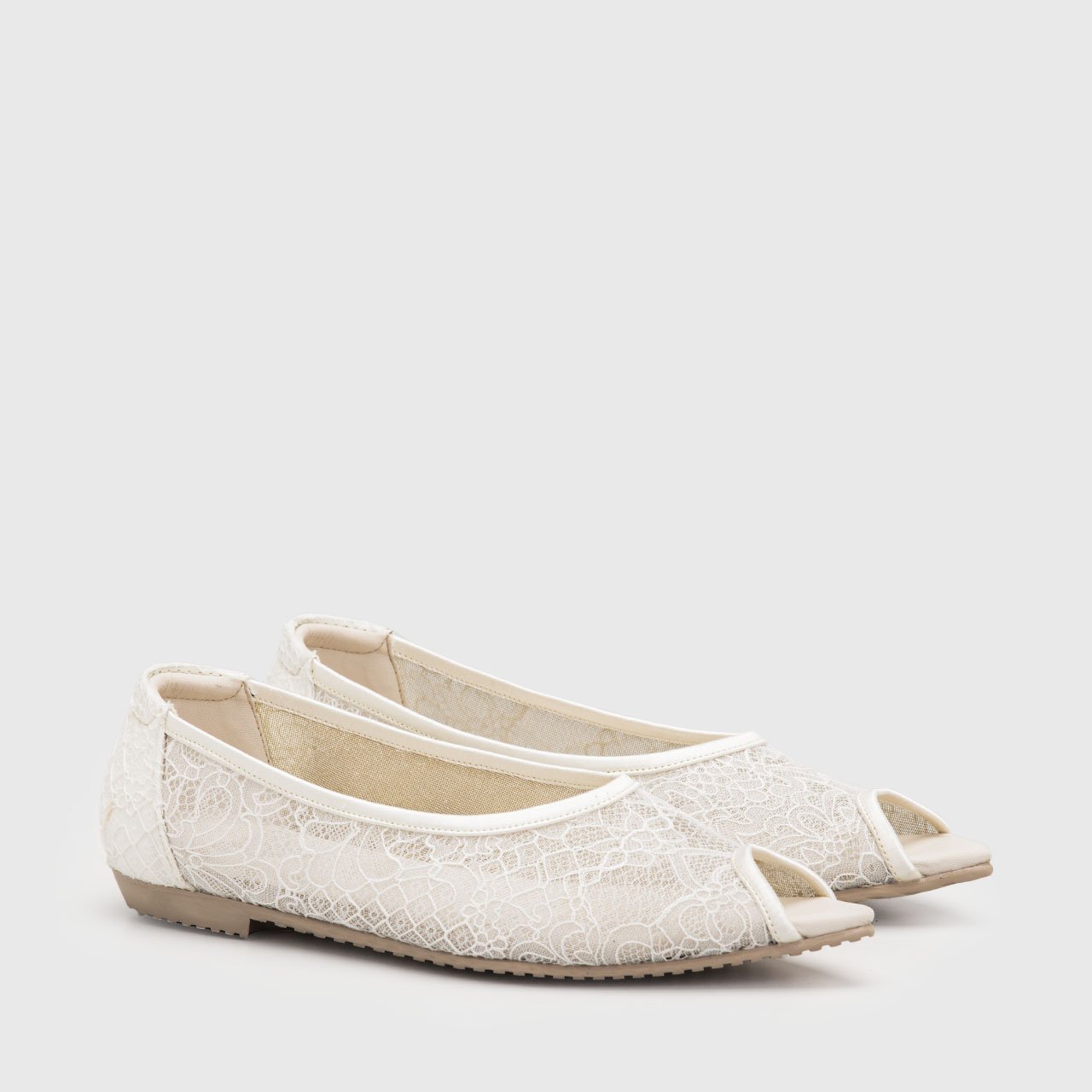 De Elba Flat Shoes Cream