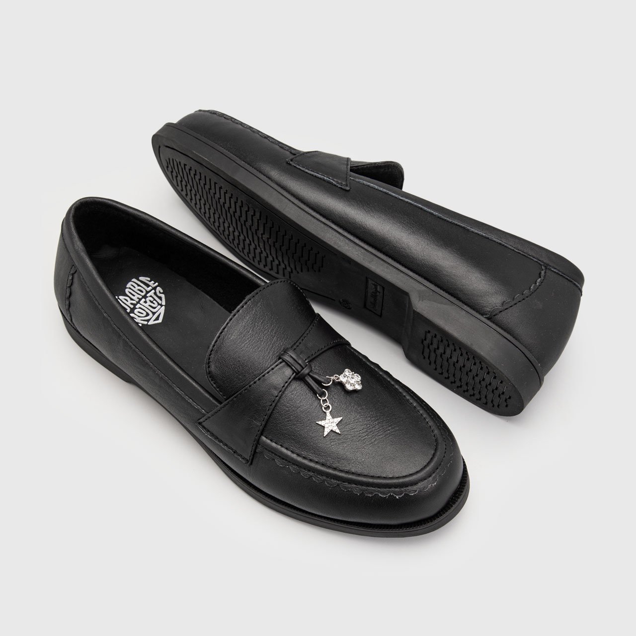 Huzperia Loafer Genuine Leather Black - Image 5