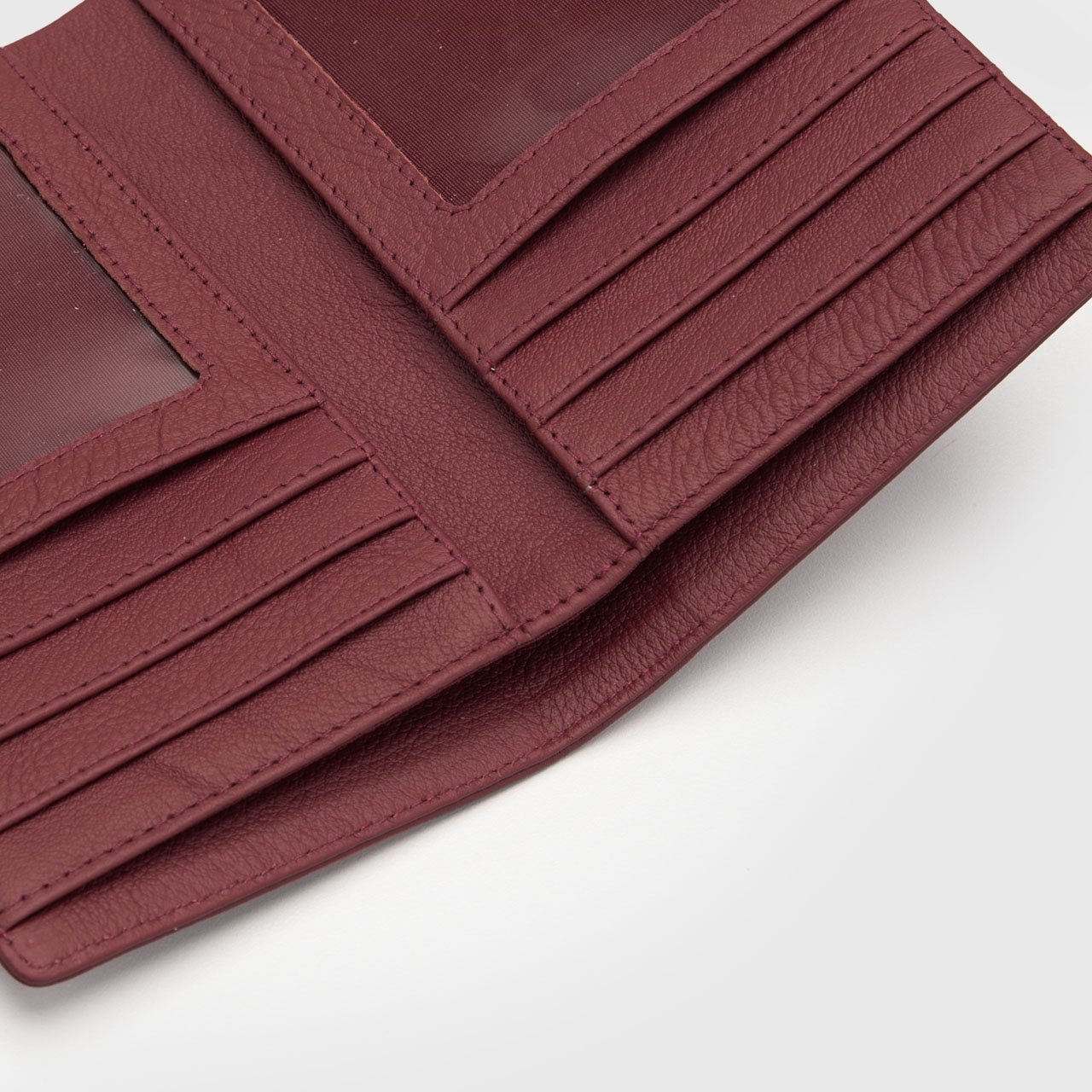 Parsha Wallet Genuine Leather Maroon - Image 8