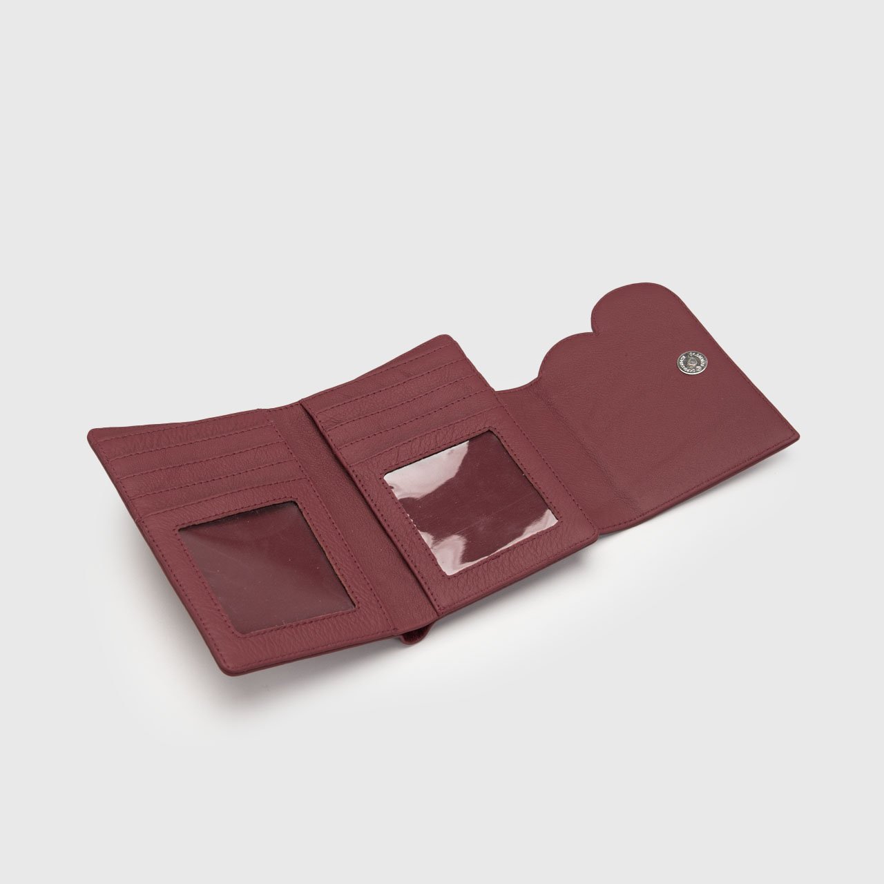 Parsha Wallet Genuine Leather Maroon - Image 6